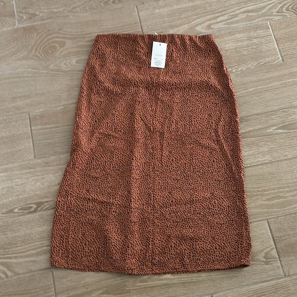 Nine West Brown Patterned Skirt NWT - Picture 2 of 8
